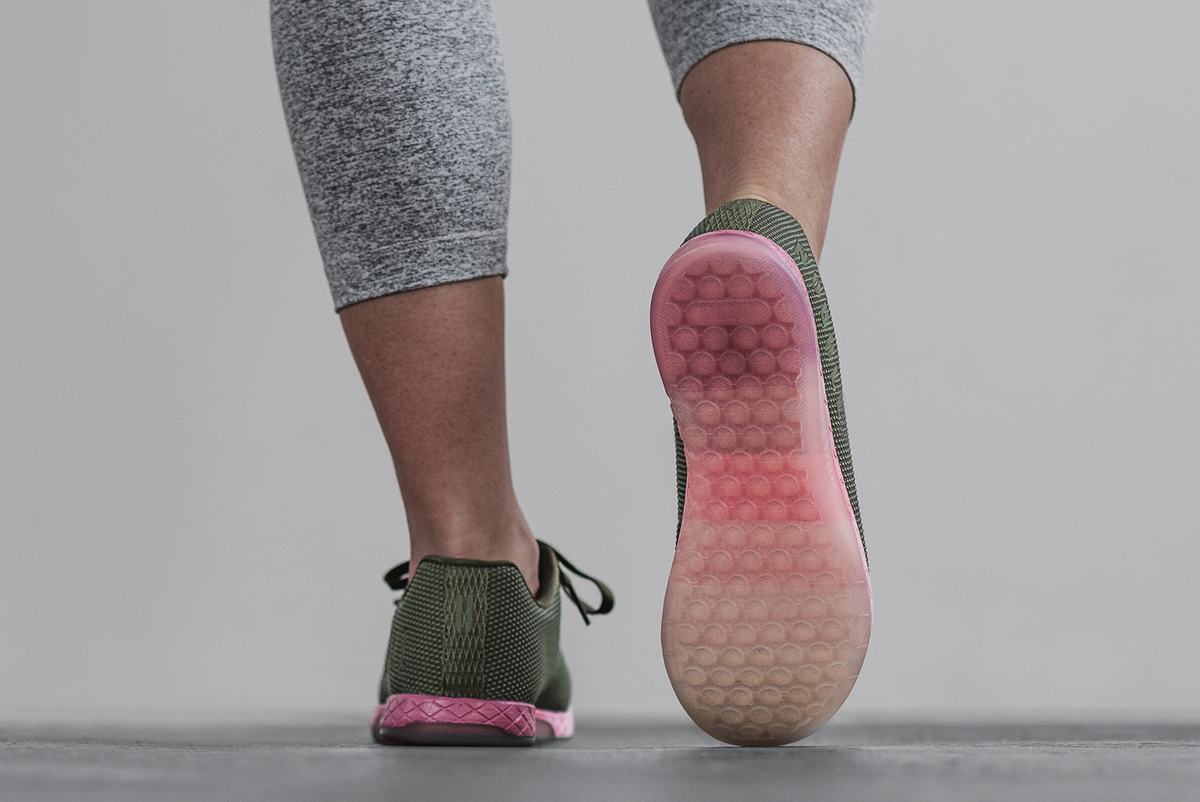 Nobull Superfabric Army Women's Trainers Pink | Australia (ER1397)
